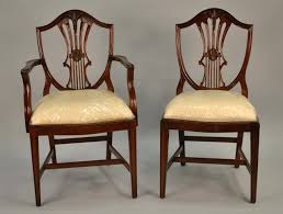 Vintage mahogany shield back dining room chairs this is a set of 7 vintage mahagony shield back dining chairs. Small Vintage Size Shield Back Dining Room Chairs Solid Mahogany
