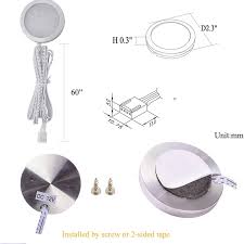 Style # 46d39 at lamps plus. Dc12v 4 Pcs 8w Rgb Color Changing Under Cabinet Led Puck Lights Kit Slim Multi Color Puck Lights 8w Rgb Puck 23 98