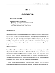 Terdapat batasan yang jelas dan tegas antara kata hidup dan mati. Jenis Jenis Makna Docx