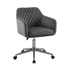 Add style and function to your office with the sinclair office chair. Linon Inman Quilted Fabric Mid Back Office Chair Gray Silver Accuweather Shop