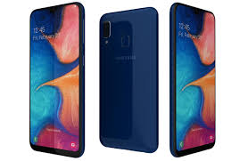 3D Samsung Galaxy A20e Blue