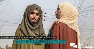 Prior to islam, polygamy often meant as many wives as a man wanted. If A Man Has Multiple Wives And Becomes A Christian What Is He Supposed To Do Gotquestions Org