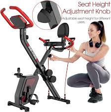 Pooboo indoor cycling bike specs. Pooboo Folding Exercise Bike Indoor Cycling Bike Magnetic Upright Bike Stationary Bike With Dumbbells Arm Resistance Bands Pulse Sensor Lcd Monitor Walmart Com Walmart Com