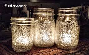 Festive Holiday Diy Glitter Mason Jar Candles Cakerypapery