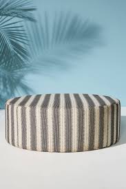 Black And White Striped Outdoor Ottoman Suren Striped Clive Ottoman Outdoor Remodel Outdoor Space Design Black And White Decor