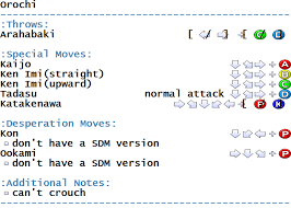 I have to check which ones . The King Of Fighters 97 Arcade Commands Moves Gamesdatabase Org