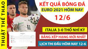 Thứ hai, ngày 12/07/2021 05:08 am (gmt+7). Káº¿t Quáº£ Bong Ä'a Euro 2021 Hom Nay 12 6 Italia 3 0 Thá»• NhÄ© Ká»³ Báº£ng Xáº¿p Háº¡ng Lá»‹ch Thi Ä'áº¥u Má»›i Nháº¥t Youtube