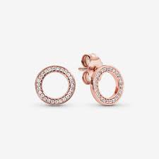 Free shipping on orders $75+ free & easy returns. Sparkling Circle Stud Earrings Rose Gold Plated Pandora Us