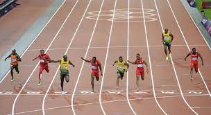 Just achieved my 2 goals for this year at once! Usain Bolt Of Jamaica Crosses The Line In Lane Seven Enroute To Winning The Men S 100m Final During The 201 London Olympic Games Olympic Games Usa Today Sports