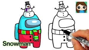 Coloring pages have an utmost significance in our lives. How To Draw Among Us Snowman Christmas 3 Youtube