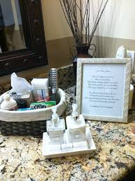 Bathroom baskets can be a really nice touch for your guests at the reception. Bathroom Baskets Checklist What To Put In Wedding Toiletry Baskets Confetti Ie