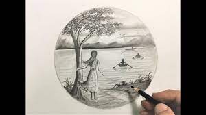 اليوم يافنانين سنتعلم معا كيفية رسم منظر طبيعي ليلي مقمر بالقلم الرصاص وبحر وسماء وطيور خطوه بخطوه وبالتفصيل وسنتعلم طريقة رسم بحيرة وطيور فكثيرا منكم ي