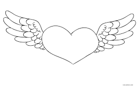 Big heart and small striped heart. Free Printable Heart Coloring Pages For Kids