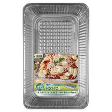 Rather than apply heat directly to the bottom of a food pan (which can lead to overcooking) these units heat a well. Eco Foil Full Size Deep Steam Table Pans 15 Count Costco