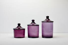 Purple Glass Jars