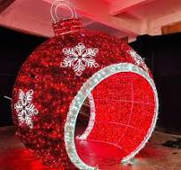 Outdoor Waterproof Christmas 3D LED Motif Light Wire Frame Handmade BIg  Ornament Giant Arch Ball Lights for Shopping Malls - AliExpress 1420