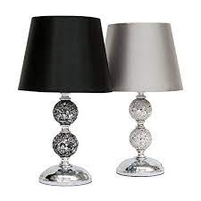 Discover prices, catalogues and new features. Zoe Crackle Mosaic Table Lamp Black Or Silver Shade Silver Table Lamps Black Table Lamps Silver Room