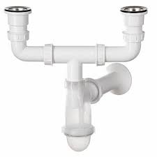So if there's a new kitchen sink in your future, consider the drain assembly my plumber buddy installs for his best customers. Kitchen Sink Double Bottle Waste P Trap Drain Transparent
