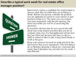 Writing job descriptions was a headache, until now. Real Estate Office Manager Interview Questions