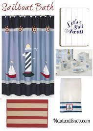 A sailboat or sailing boat is a boat propelled partly or entirely by sails. Sailboat Bathroom Design Nautical Snob