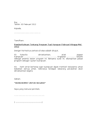 Contoh surat rayuan kemasukan ke program matrikulasi kpm. Contoh Surat Makluman Ibu Bapa Utk Program
