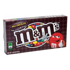 Beware around children, or your m&ms will get stolen. M M S Milk Chocolate 3 1 Oz Theater Box