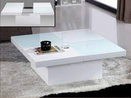 Ein couchtisch in weiß und hochglanz mit stauraum ist eine besondere ausführung der beliebten weißen wohnzimmertische. Couchtisch Weiss Glas Mit Ausziehbare Tischplatte Inklusive Stauraum Im Inneren Fur Moderne Ausz Couchtisch Design Couchtisch Glas Design Couchtisch Weiss Glas