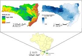 Névoa matinal na serra do corvo branco, santa catarina, brasil, 2009. Location Of The State Of Santa Catarina In Brazil Land Altitude And Download Scientific Diagram
