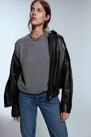 80s Vintage Leather Jacket New In Woman Zara United Kingdom Leather Jacket Vintage Leather Jacket Jackets