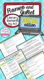 Go Digital With This Romeo And Juliet Literary Elements Lesson Includes A Glossary Of Lit Terms Over 35 Literary Terms Romeo And Juliet Google Drive Lessons