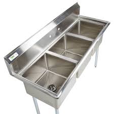compartment sink no drainboard