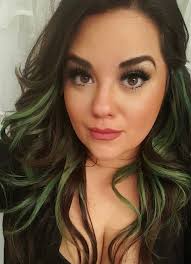 A lot of girls prefer to create outrageous hair shades. Green Hair Haircolor Brown Hair Peekaboos Extensions Tape Ins Green Hair Hair Inspo Color Hair Color Streaks