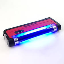 With uv blacklight, it can be used to verify hidden security features on banknotes and passports, check handheld blacklight is used among other things for the reading of invisible fluorescent inks and detecting counterfeit currency (banknotes. Guardlite Uv Hand Lamp 1 Black Light Tube 365 Nm With Carry Strap And Torch Without