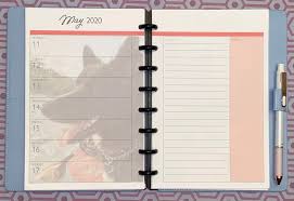 2020 Weekly Disc Bound Calendar Printed Refill Jarvis Etsy In 2020 Print Calendar Refillable Planner Weekly Planner