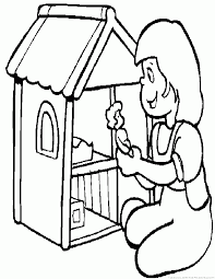 Dltk's holiday activities christmas coloring pages. House Coloring Pages