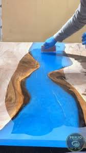 Best Finishes For Epoxy River Tables In 2020 Wood Resin Table Wood Table Diy Diy Resin Table