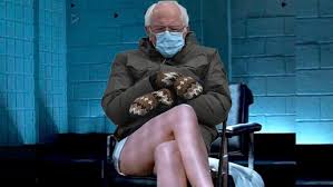 Despite his friends' (bobby moynihan, cecily strong, jay pharoah) best efforts, sen. Bernie Sanders Takes The Meme World By Storm On Inauguration Day Lynnwood Times