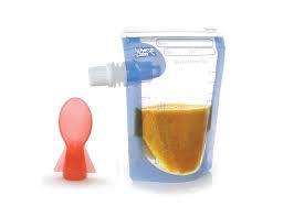 On The Go Baby Food Storage Pouch With Food Pouch Spoon 10 Pack 150ml Walmart Com Walmart Com