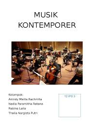 Dari segi alat musik, sajian kontemporer menggunakan perpaduan antara instrumen tradisional dan modern, sehingga menambah variasi suara yang dihasilkan. Musik Kontemporer