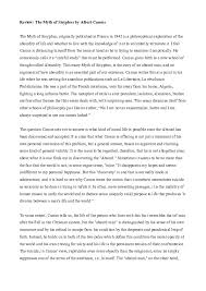 Consciousness of his fate is the tragedy; Doc Review The Myth Of Sisyphus By Albert Camus Sandeep Sen Academia Edu