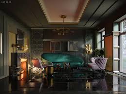Art Deco 1920s To 1960s Interior Design Living Room Interior Design Living Room Interior