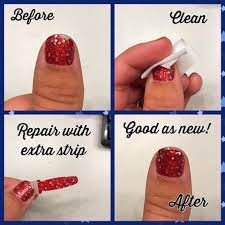 How To Repair A Color Street Chip With An Extra Strip Color Street Nails Color Street Nail Tips