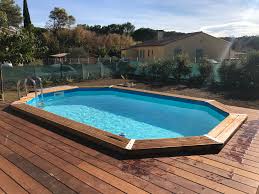 Ubbink Piscine En Bois 490x300x120 Hors Sol Semi Enterree Ou Enterree Achat Vente Piscine Piscine Ovale 490x300x120cm Cdiscount