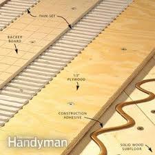 Southern pine + see all. How To Install Tile Backer Board On A Wood Subfloor Diy