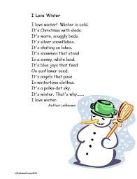 Winter Poem Freebie Winter Poems Poetry For Kids Winter Poetry
