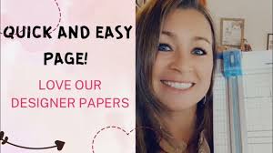 Quick & Easy Folding Scrapbook Page (so simple & beautiful!!)