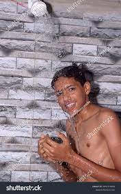 Cute Teen Boy Bathing Under Shower Stock Photo 2057370350 | Shutterstock