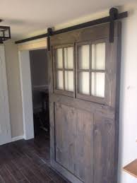Vintage Custom Sliding Barn Door With Windows Price Is For Wood Doors Interior Barn Doors Sliding Barn Door Window