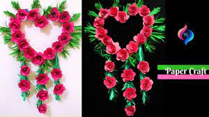 Maybe you would like to learn more about one of these? How To Make Paper Wall Hanging Easy And Quick Paper Flower Diy Paper Rose Flower Decoration
