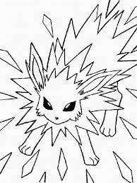 Jolteon Coloring Sheet Pokemon Coloring Pages Pokemon Coloring Coloring Books